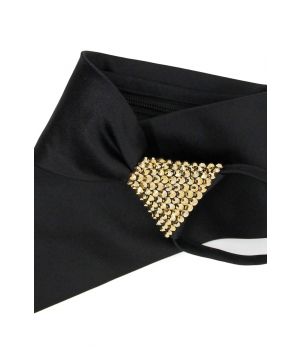 Rhinestoned Zip Tie G9 - Gold