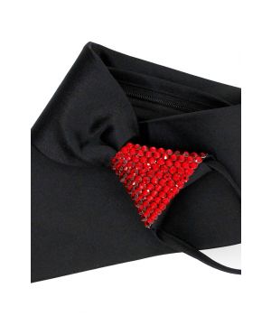 Rhinestoned Zip Tie G9 - Red